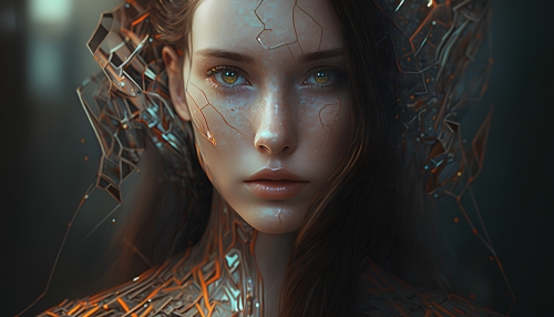 AI female image.