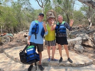 Family visiting Yucatan